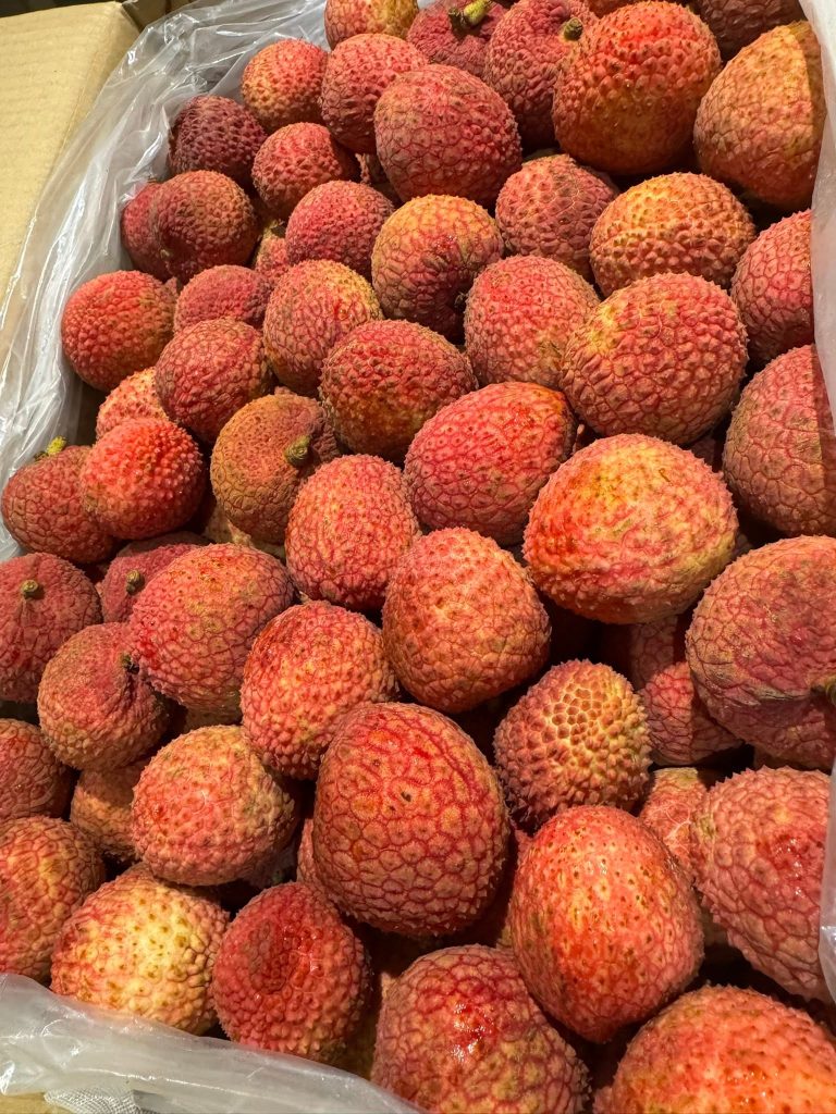 Fresh lychees
