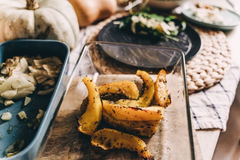 Tray of roasted vegetables